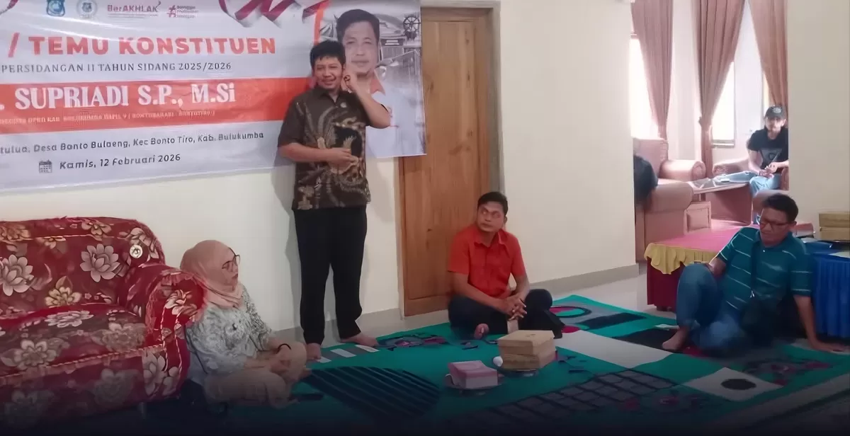 Anggota DPRD Bulukumba Dr. Supriadi melaksanakan reses masa persidangan II Tahun 2026 di Kecamatan Bontotiro.