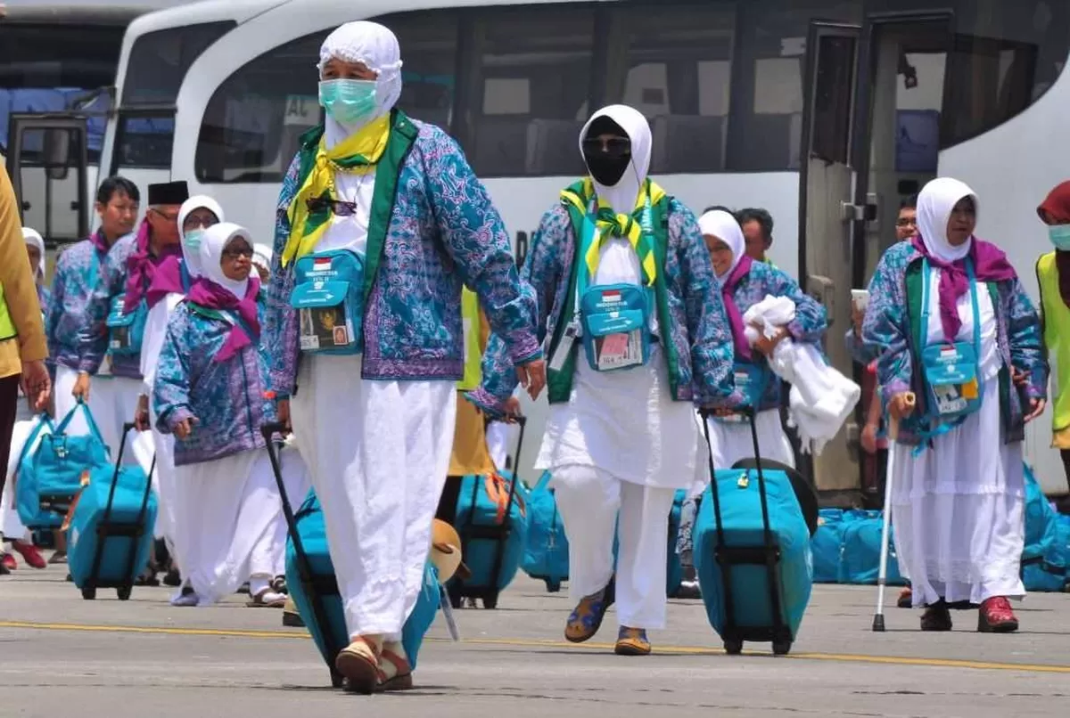 Ilustrasi jemaah haji Indonesia.