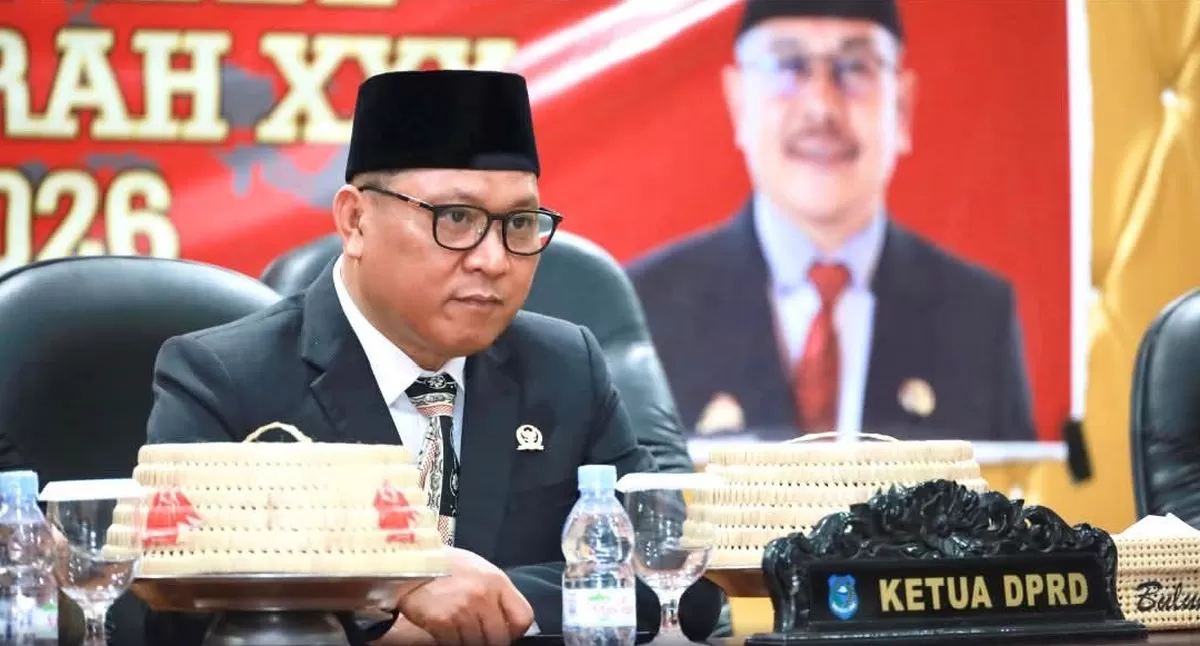 Upacara Hari Otonomi Daerah Bulukumba 2026 di Ruang Pola Kantor Bupati, dihadiri Wakil Ketua I DPRD Bulukumba Fahidin HDK bersama Sekda, Forkopimda, dan jajaran OPD.