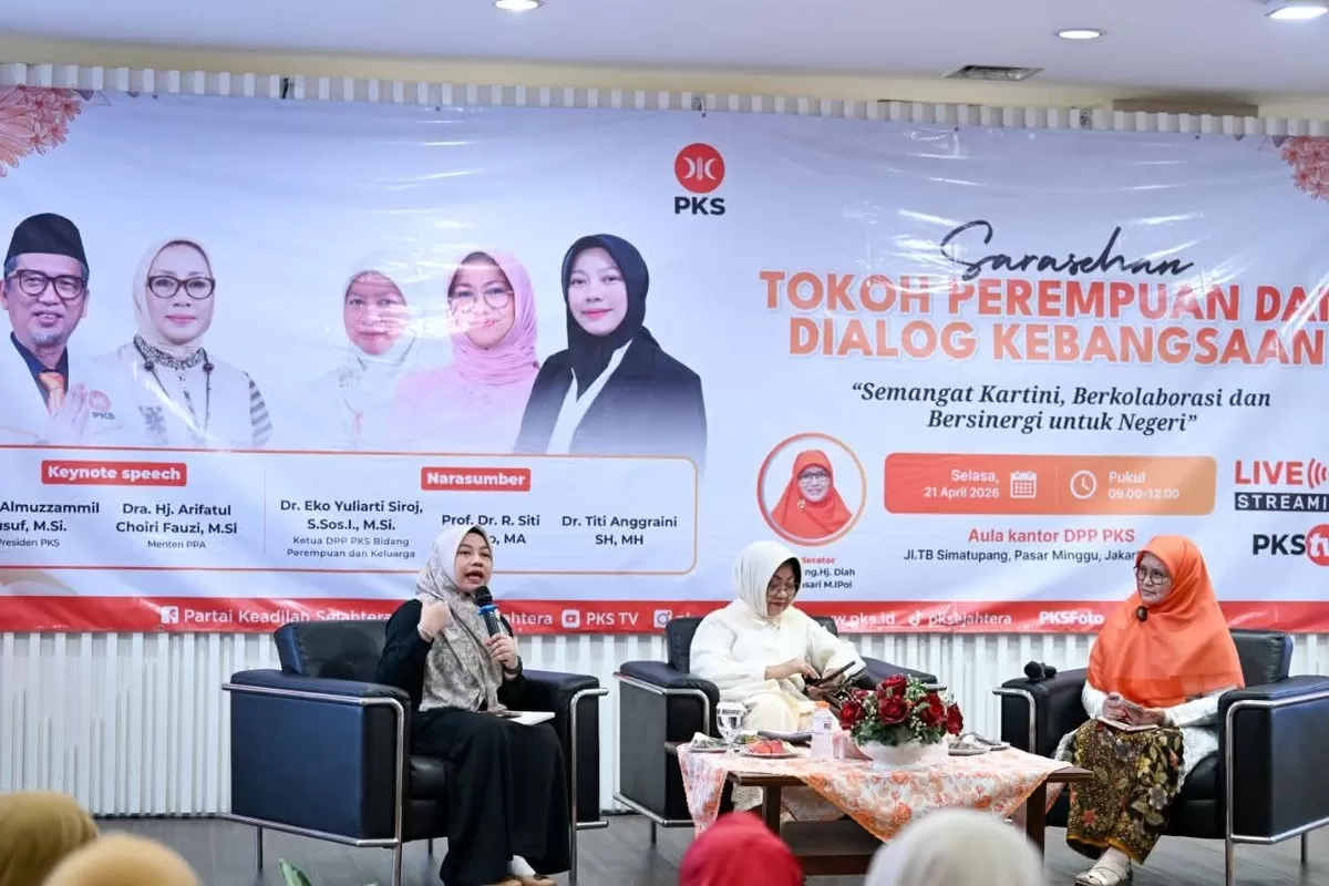 PKS menggelar Sarasehan Tokoh Perempuan dan Dialog Kebangsaan untuk memperingati Hari Kartini 2026 serta memperkuat peran perempuan dalam keluarga dan bangsa.