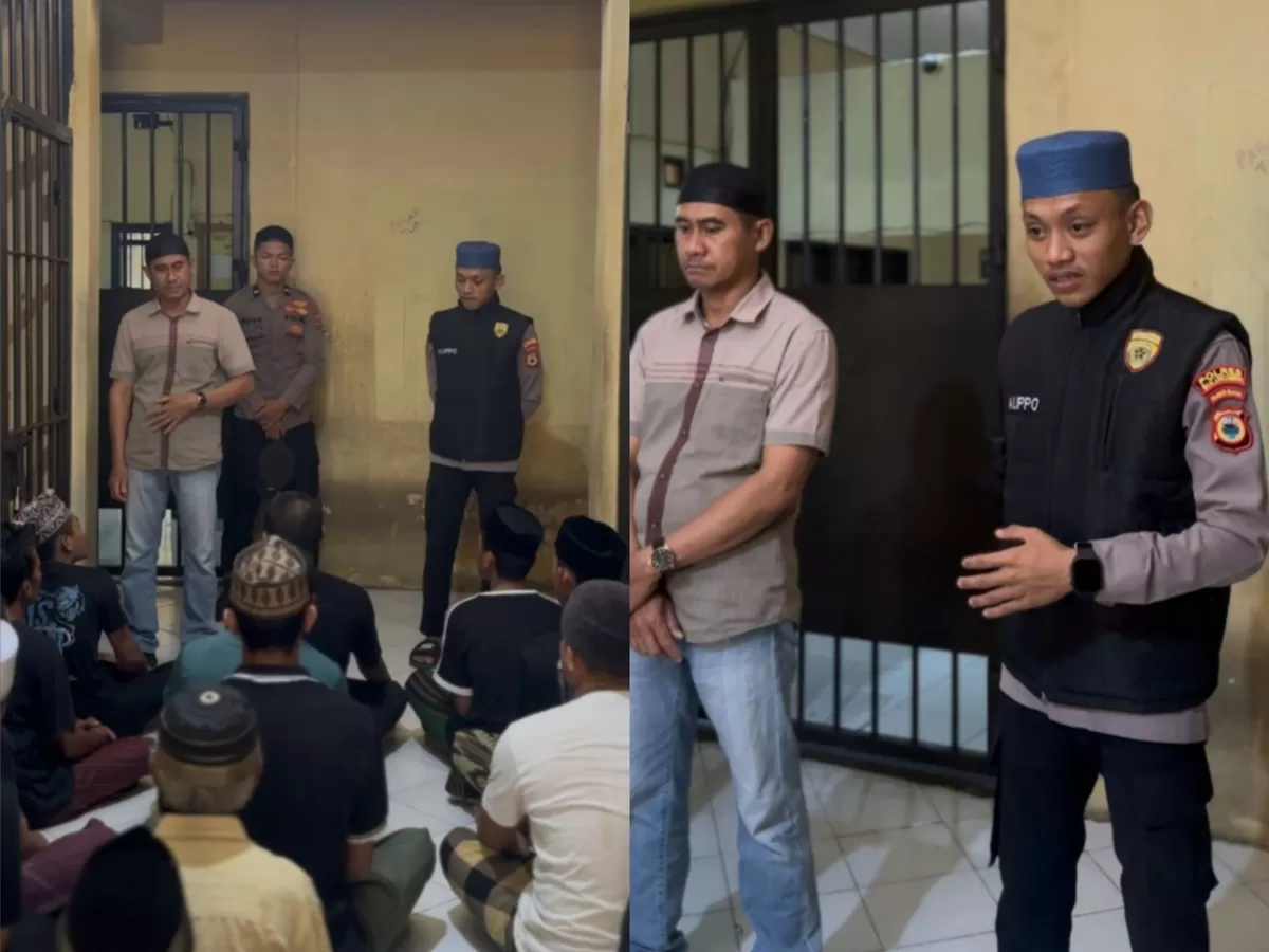 Personel dan tahanan mengikuti kegiatan Binrohtal Polres Bulukumba sebagai penguatan rohani dan mental di Masjid Namirah serta Rutan Polres Bulukumba.