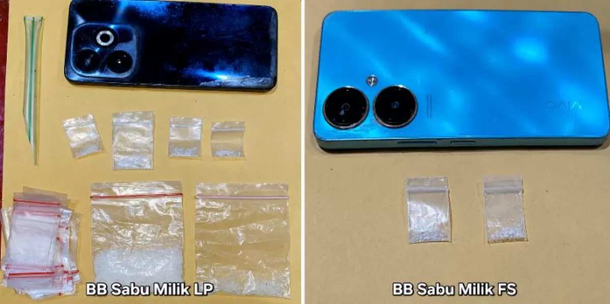 Satresnarkoba Polres Bulukumba mengamankan barang bukti sabu seberat 11,3772 gram beserta dua unit telepon genggam yang diamankan dari dua pelaku kasus peredaran narkotika di Kecamatan Herlang, Bulukumba.