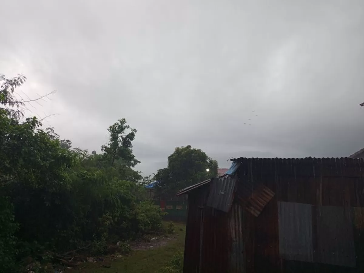 Hujan mengguyur kawasan Kota Bulukumba sejak pagi hari, Jumat (22/5/2026)