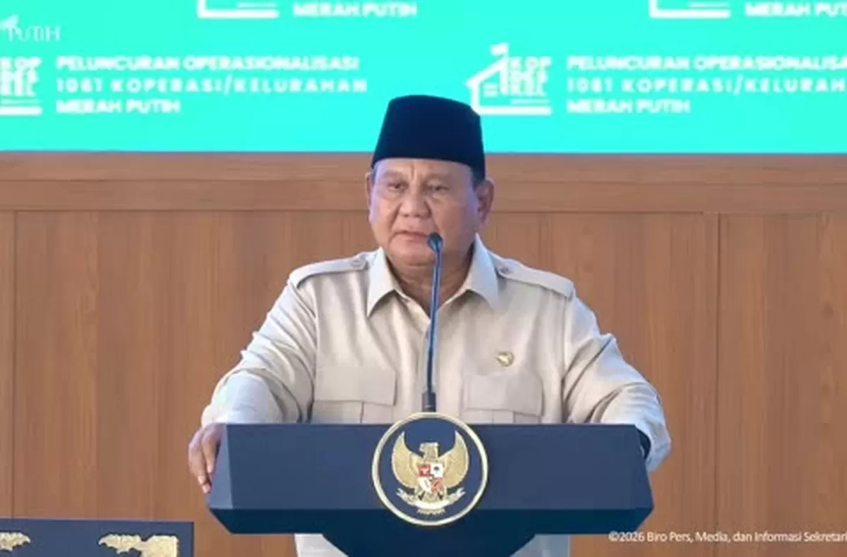 Presiden Prabowo Subianto meresmikan 1.061 Koperasi Desa Merah Putih (KDMP) di Nganjuk, Jawa Timur, Sabtu (16/5/2026).