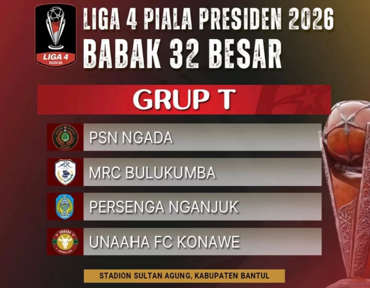 MRC Bulukumba tergabung di Grup T Babak 32 Besar Liga 4 Piala Presiden 2026 dan akan bersaing dengan PSN Ngada, Persenga Nganjuk, serta Unaaha FC Konawe di Stadion Sultan Agung, Bantul.
