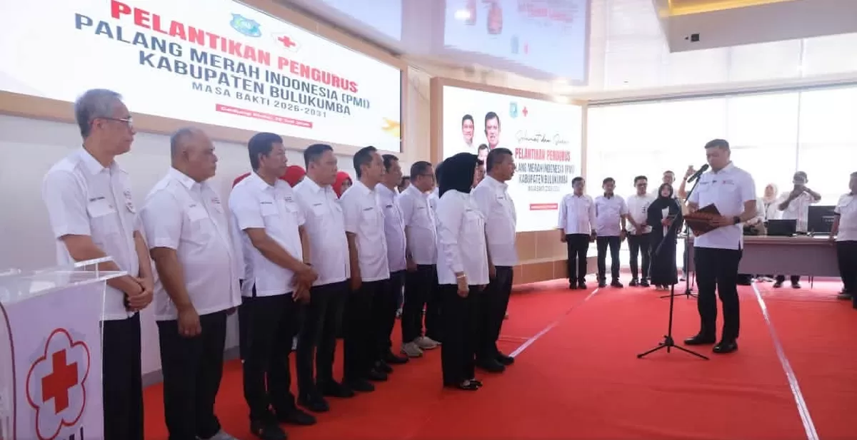Empat legislator DPRD Kabupaten Bulukumba resmi dikukuhkan sebagai Pengurus PMI Kabupaten Bulukumba masa bakti 2026–2031.