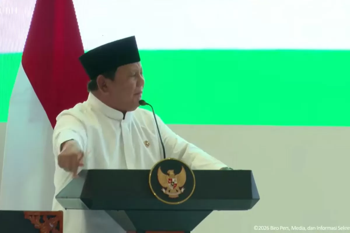 Presiden RI Hadiri Bersatu dalam Munajat untuk Keselamatan Bangsa dan Pengukuhan MUI, 7 Februari 26. (YouTube Sekretariat Presiden)
