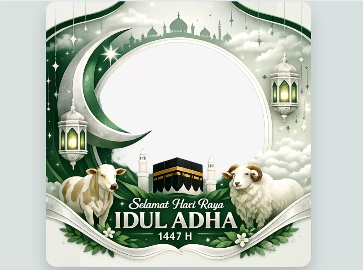 Link download gratis twibbon Hari Raya Idul Adha 2026. (twibbonize.com)
