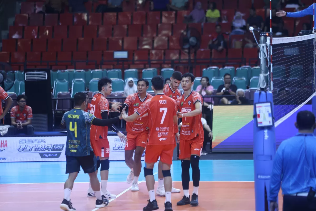 Samator Surabaya memetik kemenangan di Final Four Proliga 2026 seri Semarang. / proliga2026