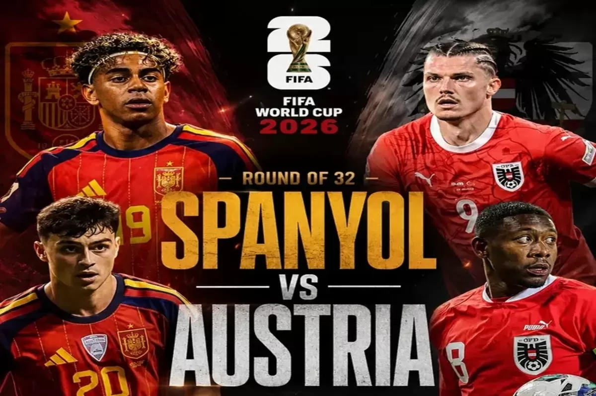 Link live streaming Spanyol vs Austria di babak 32 besar Piala Dunia 2026, lengkap dengan jadwal kick-off dan prediksi laga. (Instagram/@iman_vdz)