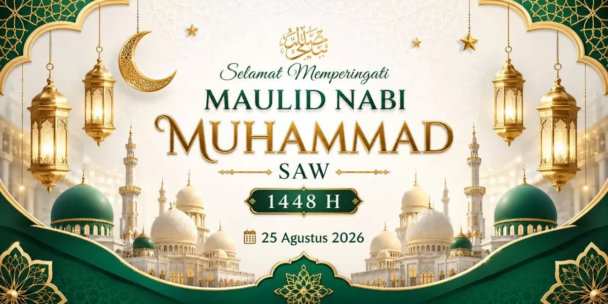 15+ Prompt AI Poster Maulid Nabi 1448 H 2026 Tinggal Copy, Desain Menarik dan Estetik dalam Sekejap