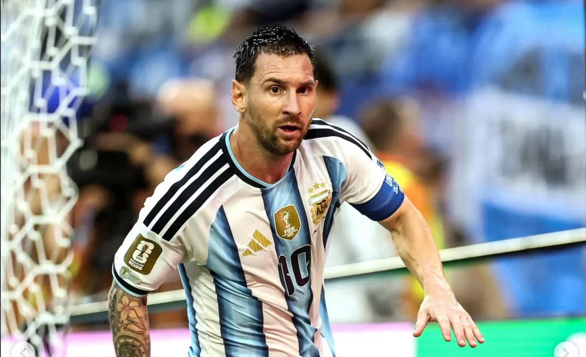 Argentina, lolos ke 16 besar dengan gol pembuka dari Lionel Messi. (IG fifaworldcup)