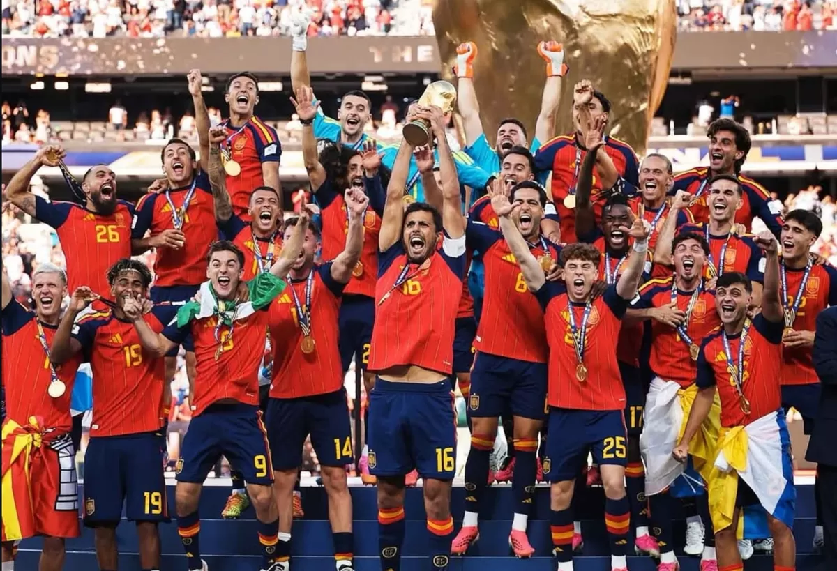 Spanyol, memastikan gelar juara Piala Dunia 2026 dengan mengalahkan juara bertahan, Argentina. (IG fifaworldcup)