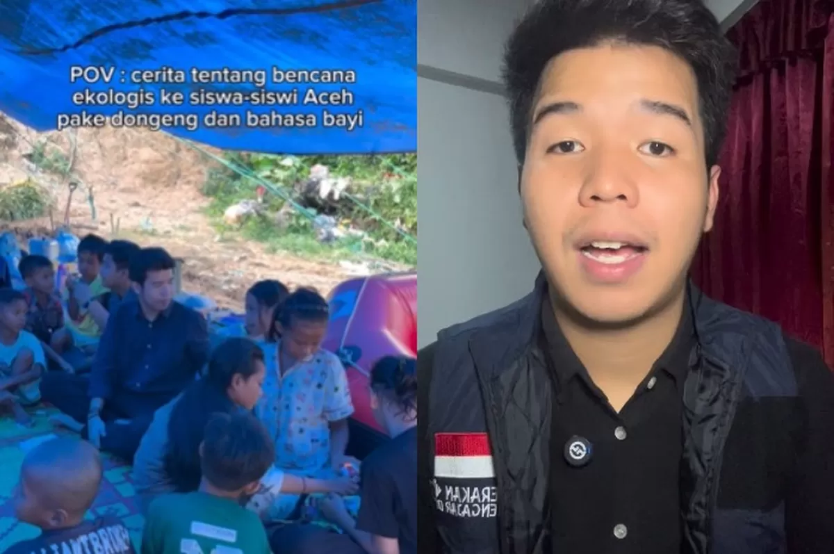 Menyoroti penuturan influencer Virdian Aurelio tentang bencana ekologis yang melanda Tanah Sumatera. (Instagram.com/@virdian_aurellio) (Instagram.com/@virdian_aurellio)