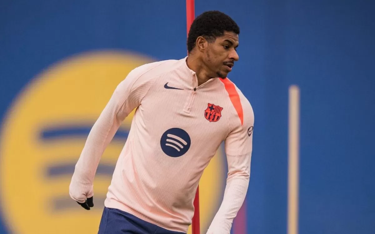 Barcelona permanenkan Marcus Rashford dari MU senilai 30 juta euro usai tampil impresif musim ini. (Foto : X /@MarcusxRasford)