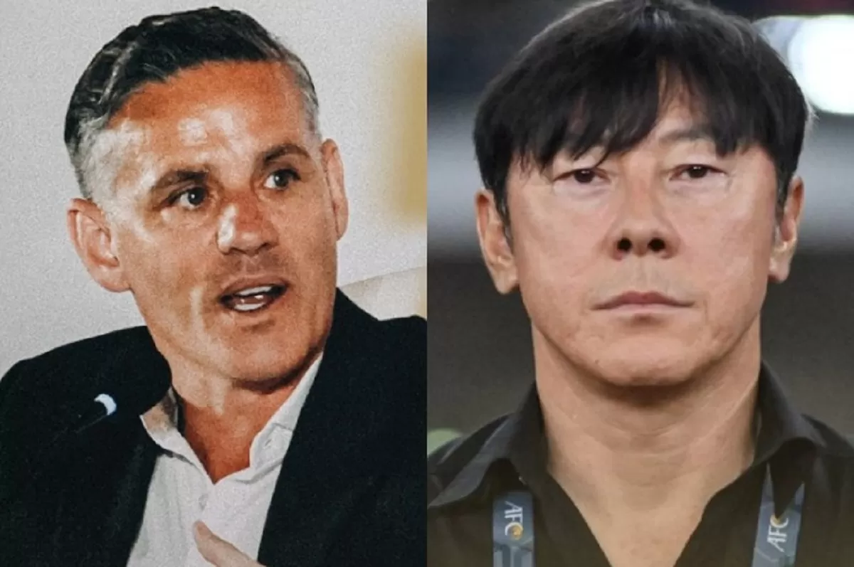 Menyoroti pernyataan pelatih baru Timnas Indonesia, John Herdman (kiri) yang memuji timnas di era Shin Tae-yong.  (cybertokoh)