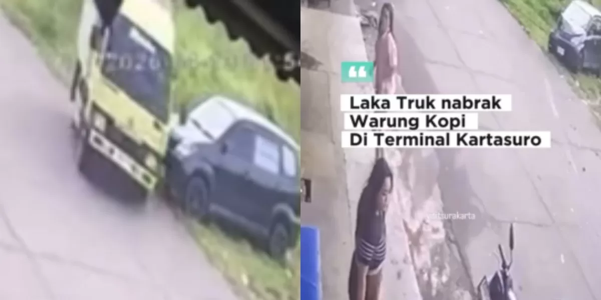 Menyoroti insiden kecelakaan truk roti yang menabrak deret kendaraan yang terparkir di area warung kopi Terminal Kartasura, Sukoharjo, Jawa Tengah. (Instagram.com/@visit.surakarta)