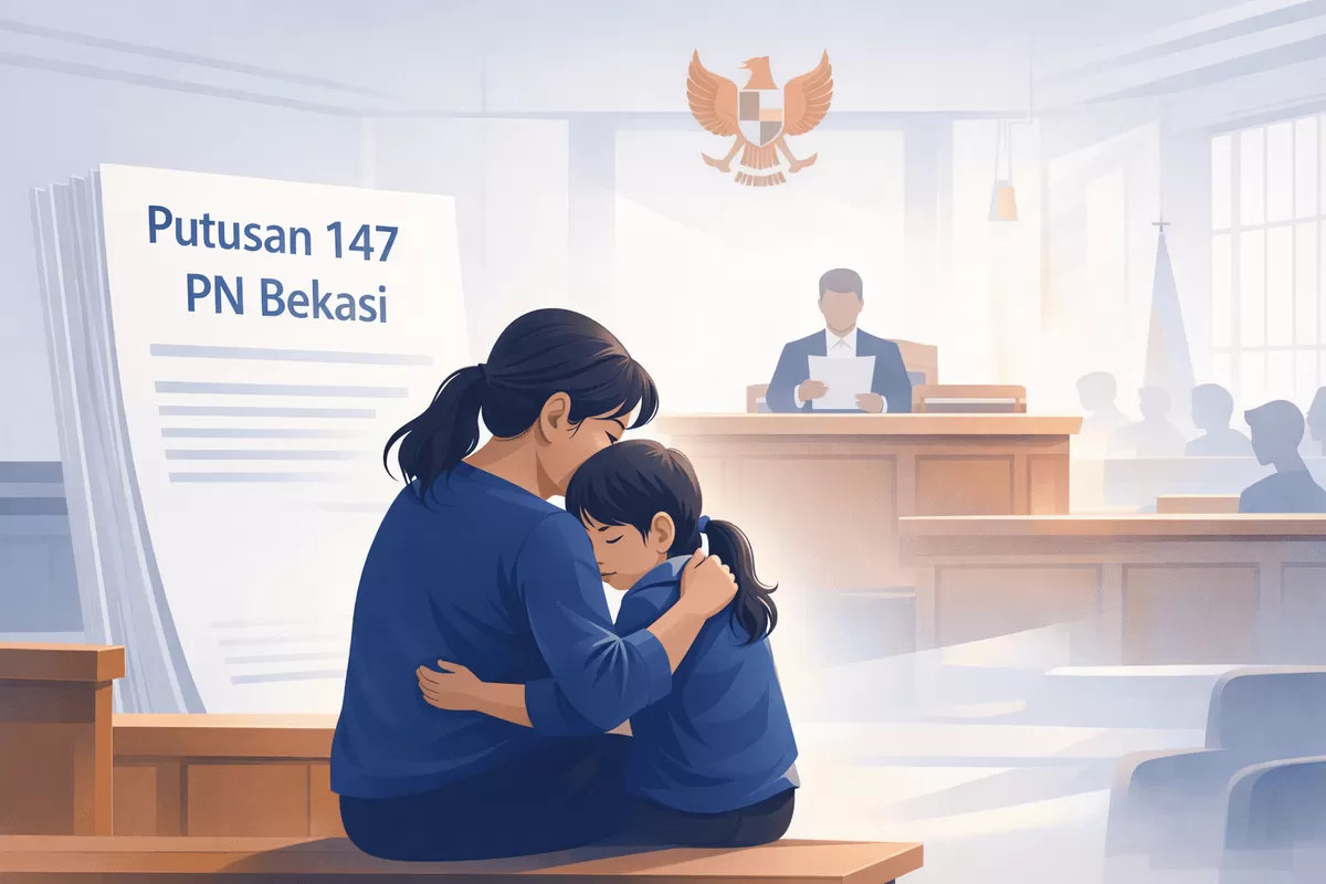 Dokumen Putusan 147 PN Bekasi memuat tuntutan Rp10 triliun yang melonjak dari gugatan sebelumnya Rp1 triliun. (Abdul Halim Trian Fikri)