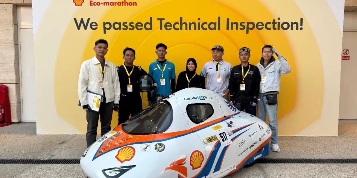 Garuda UNY Team berhasil mendapat peringkat pertama di Shell Eco-Marathon 2026. (Dok.UNY)