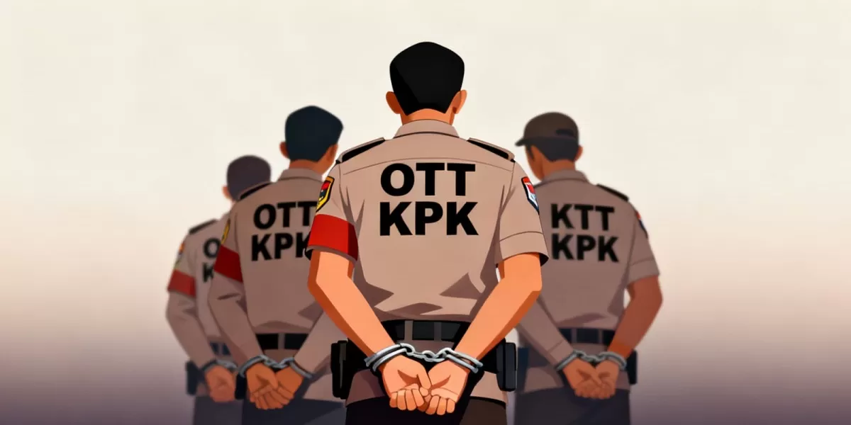 Ilustrasi OTT KPK.  (Dok. Dola AI)