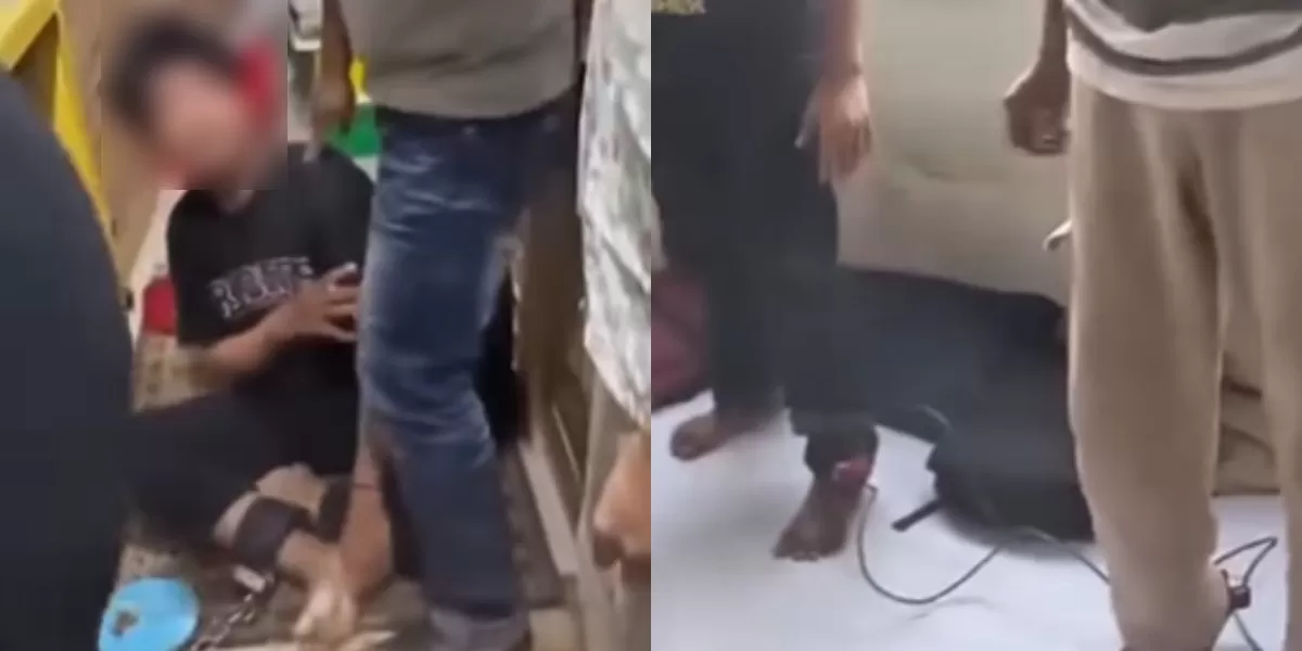 Menyoroti insiden viral 3 karyawan yang diduga disekap oleh bosnya dalam gudang sebuah toko percetakan di Kalibaru, Jakarta Pusat.  ((Instagram.com/@cicitvjambi))