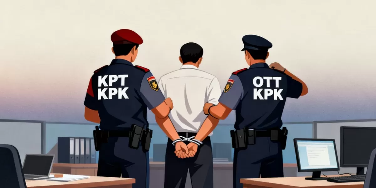 Ilustrasi OTT KPK.  (Dok. Dola AI)