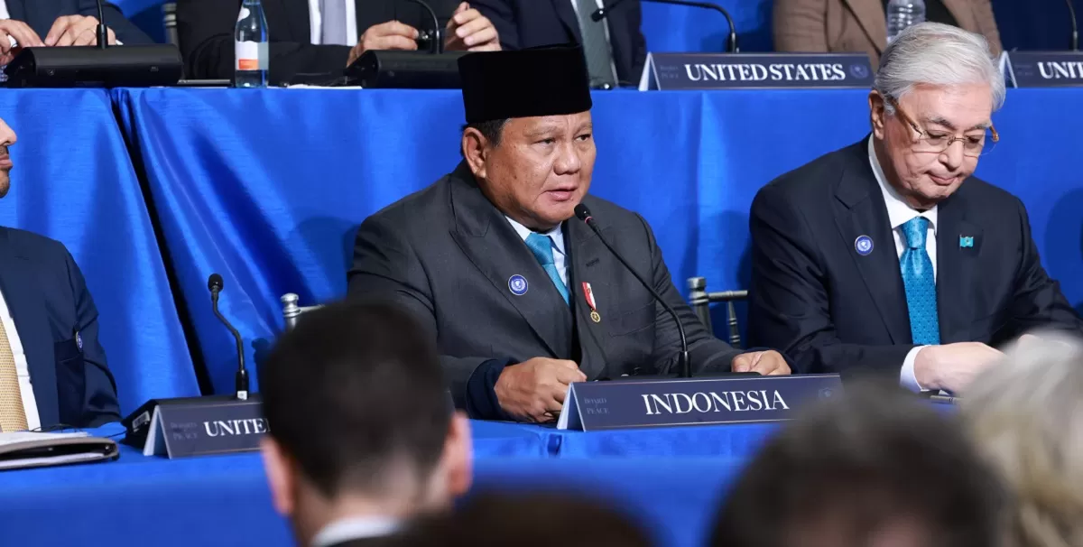 Presiden Prabowo Subianto menghadiri Board of Peace di Washington DC saat Indonesia diumumkan sebagai Wakil Komandan International Stabilization Force untuk misi stabilisasi Gaza. (Dok. Tim Media Presiden)