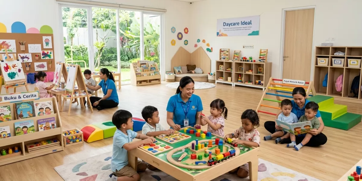 Daycare yang ideal. Ilustrasi.