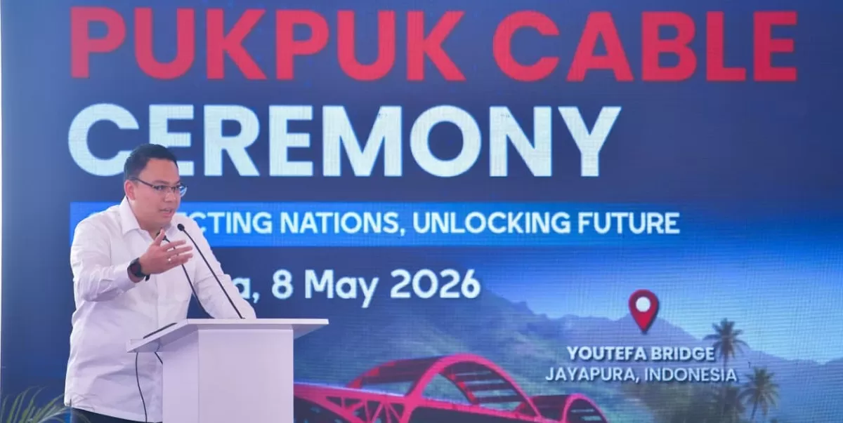 Wamen Komdigi Angga Raka Prabowo menegaskan pembangunan digital nasional harus menjangkau Papua demi pemerataan akses teknologi dan layanan publik.  (Dok. Kementerian Komdigi)