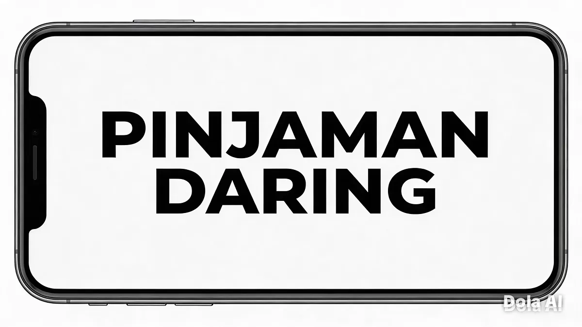 Ilustrasi transaksi digital pada layanan pinjaman daring yang kini semakin banyak digunakan kelompok usia produktif Indonesia. (Dok. Kreasi Dola AI)
