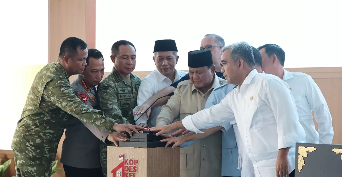 Presiden Prabowo menyampaikan optimisme ekonomi nasional saat meresmikan Koperasi Desa Merah Putih di Nganjuk, menegaskan pertumbuhan ekonomi Indonesia tetap kuat. (Dok. Bakom RI)