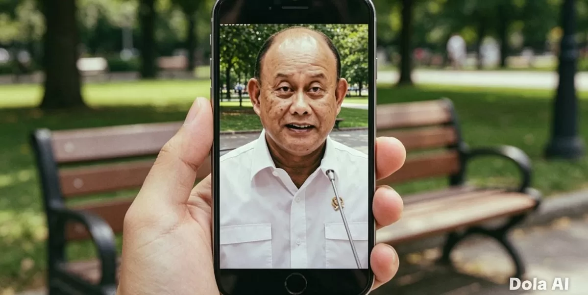 Dadan Hindayana menjalani pemeriksaan sebelum ditahan dalam perkara dugaan korupsi Program Makan Bergizi Gratis. (Dok. Kreasi Dola AI)