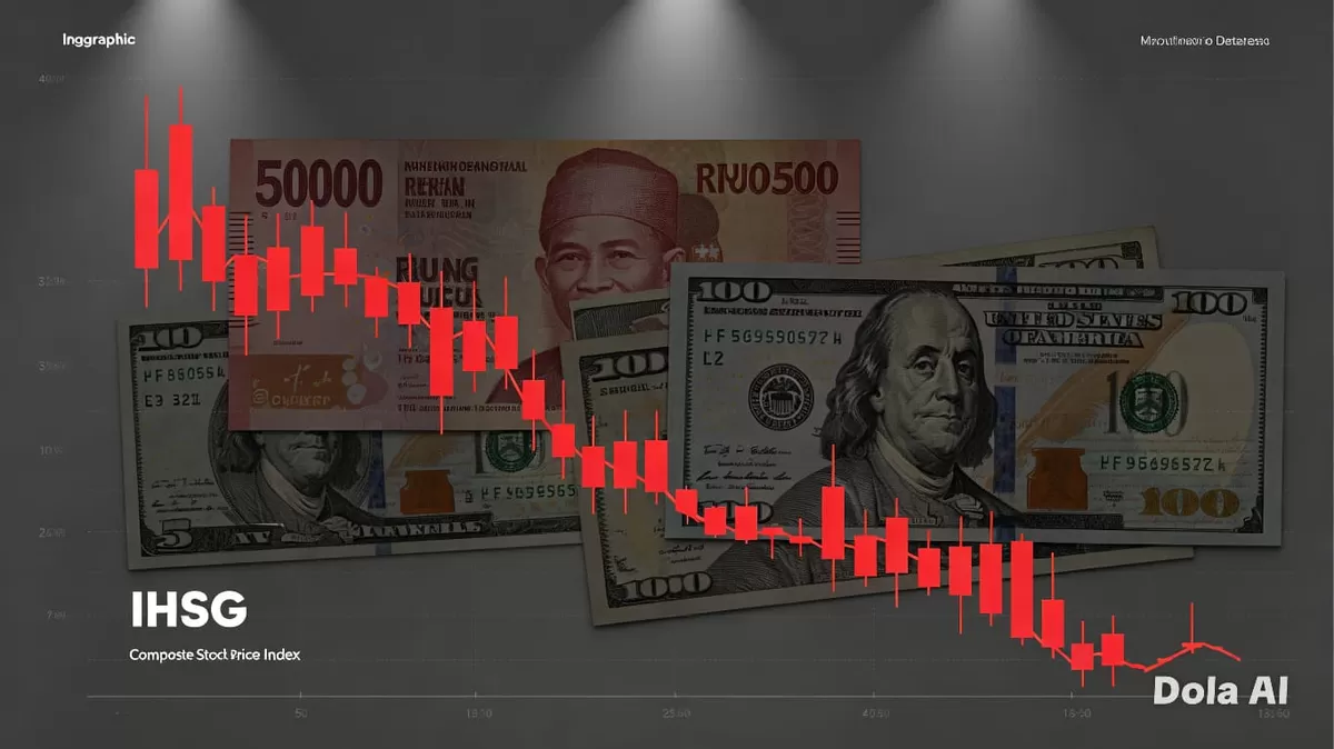 Layar pergerakan nilai tukar menunjukkan rupiah menyentuh Rp17.926 per Dolar AS, level yang memicu perhatian pelaku pasar dan otoritas keuangan nasional. (Dok. Kreasi Dola AI)