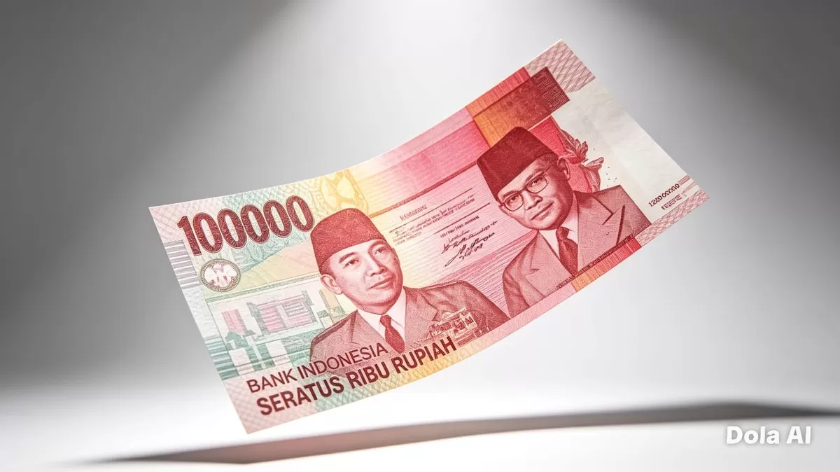 Layar perdagangan menampilkan kurs rupiah yang menembus Rp18.000 per Dolar AS, memicu perhatian investor dan pelaku usaha terhadap prospek ekonomi nasional. (Dok. Kreasi Dola AI)