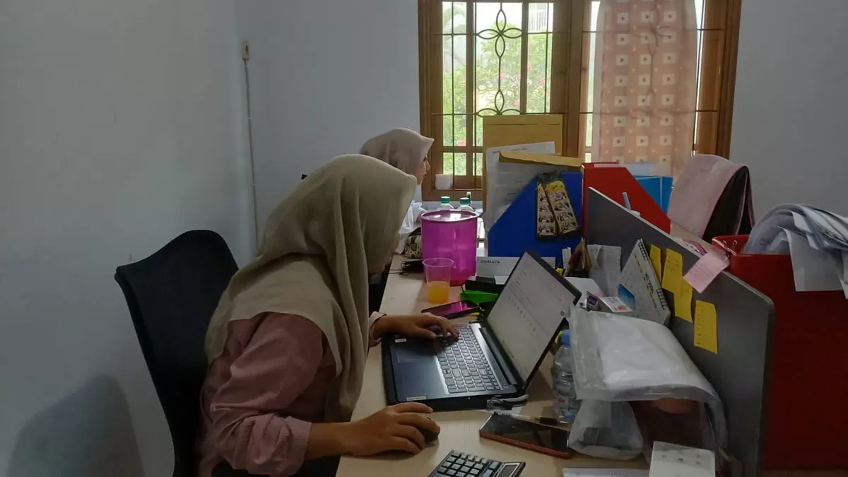 Sejumlah anak muda Perumahan Griya Tugu Asri Depok saat berkegiatan.  (Agus/Metropolitan)