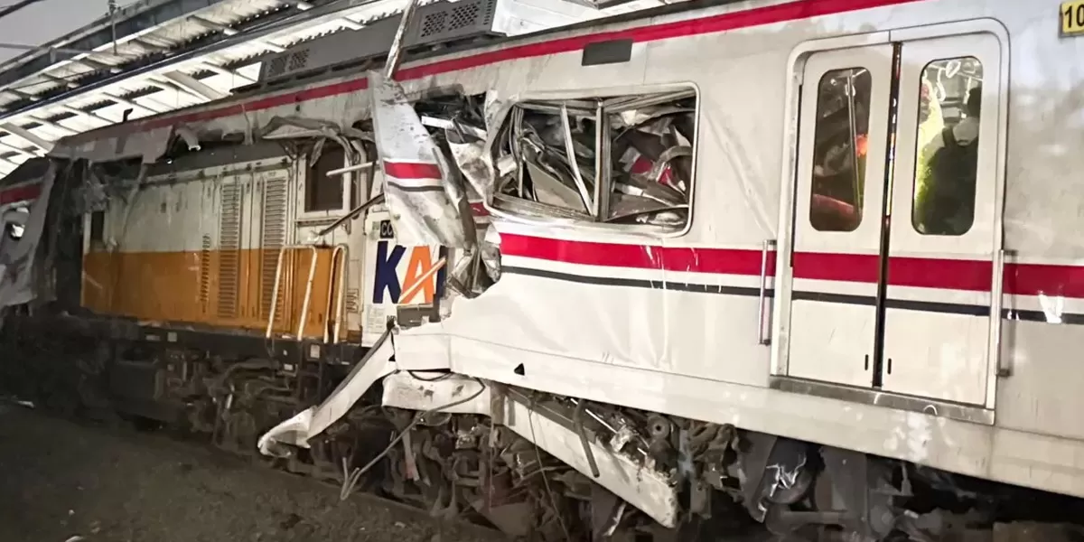 Kondisi rangkaian KRL Commuter Line di kawasan Stasiun Bekasi Timur pada 27 April 2026 lalu. (istimewa)