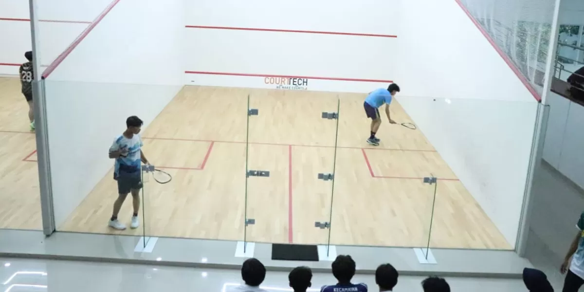Cabang olahraga squash mulai mencuri perhatian dalam gelaran POPDA Kabupaten Bekasi 2026. (dok pemkab bekasi)