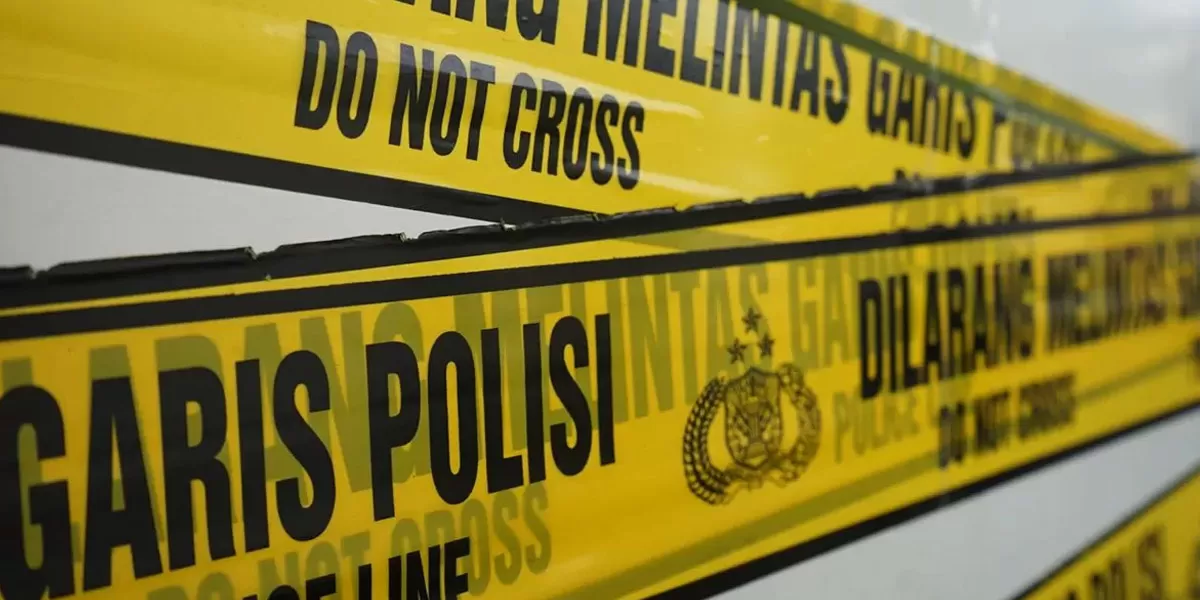 Ilustrasi garis polisi. (arifin/metrobogor)
