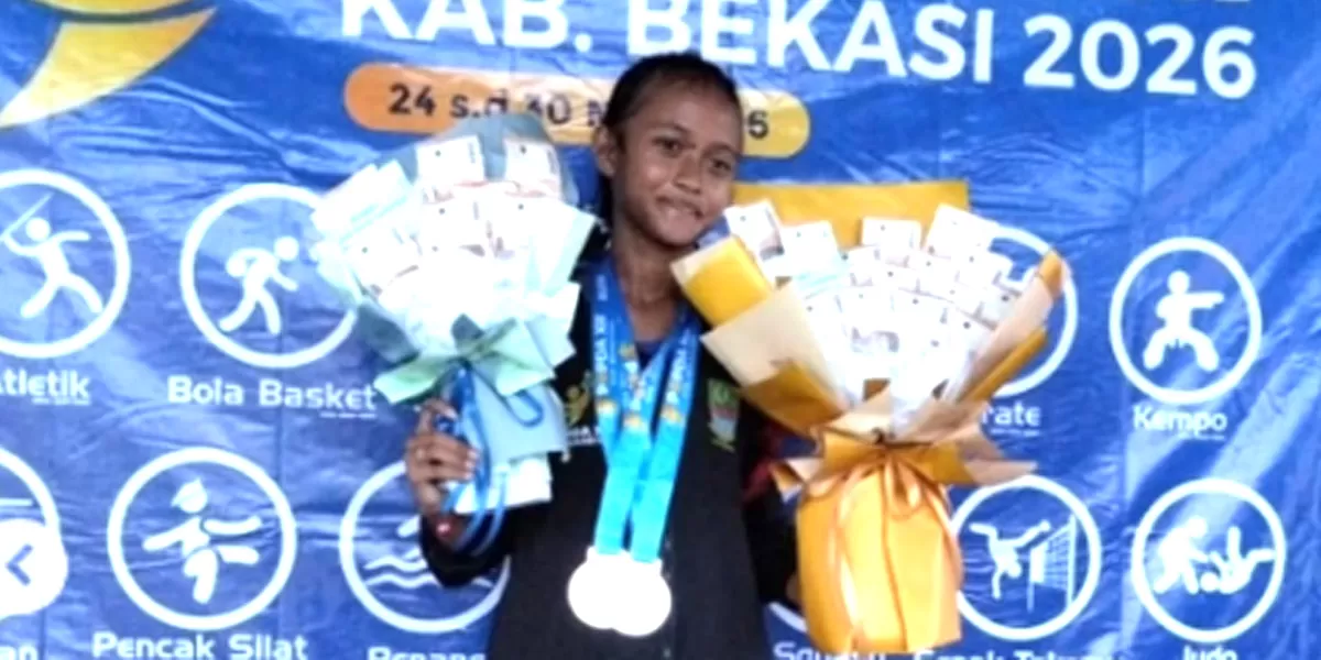 Kanza Putri Aryana sukses mengharumkan nama daerah lewat torehan tiga medali di ajang POPDA 2026. (instagram/kanzaaputriiaryanaa)