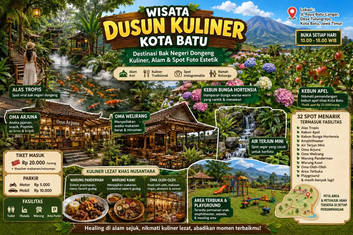 Wisata Dusun Kuliner Kota Batu, Serasa Masuk Negeri Dongeng! 