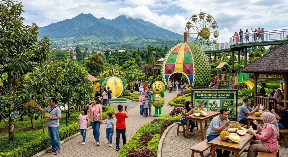 Lagi cari destinasi wisata keluarga di Kota Batu? Wajib mampir ke Durian Fantasi Batu!