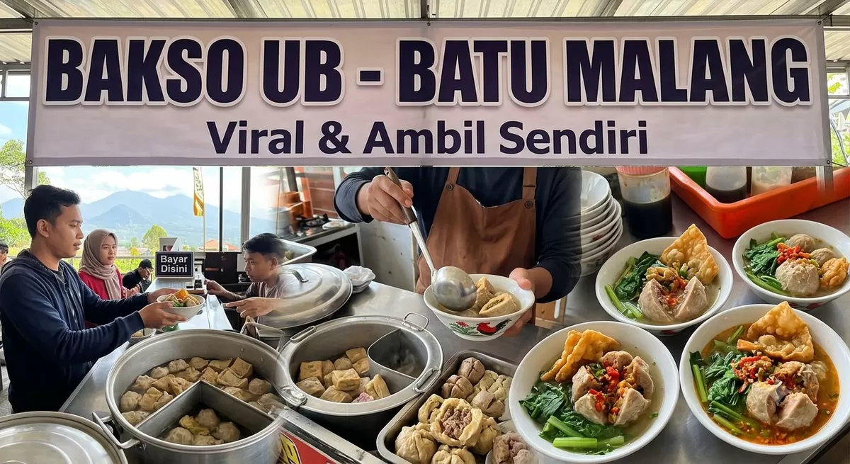 Bakso UB Batu, sekali gigit langsung nagih! 