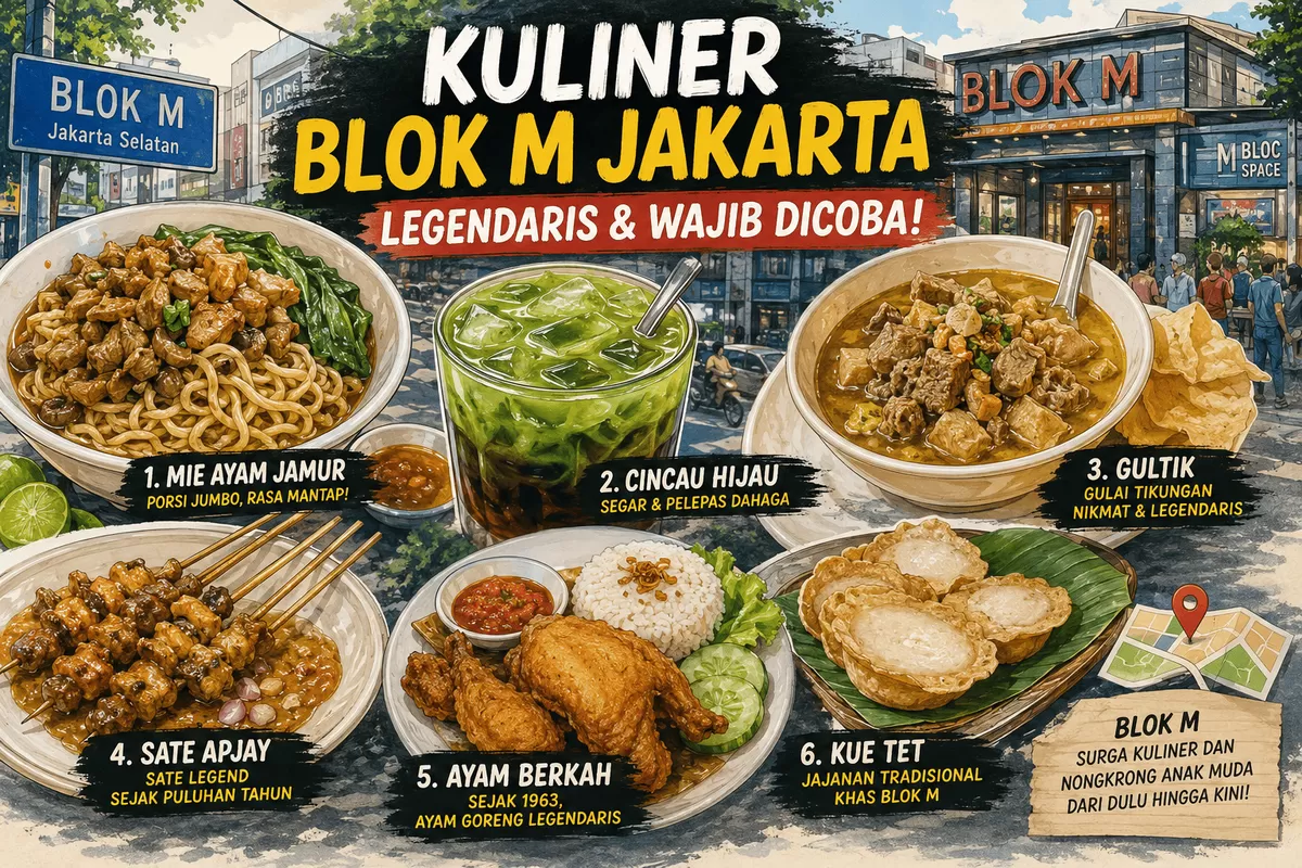 Kuliner legendaris di Blok M tak pernah kehilangan pesonanya.