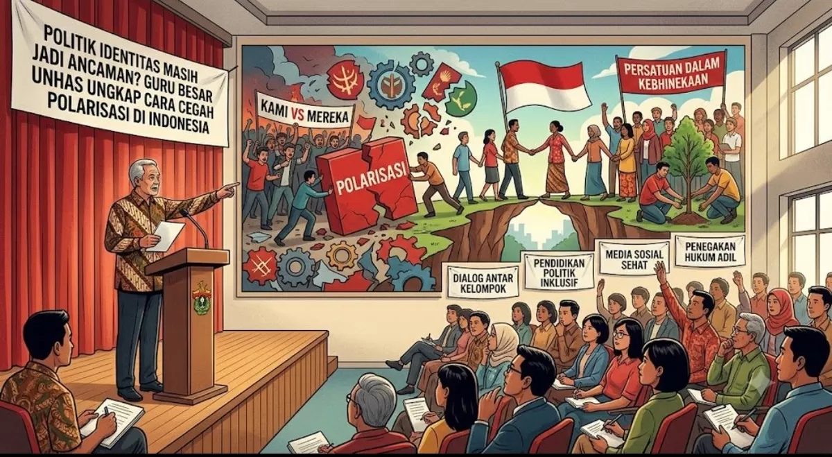 Politik identitas masih menjadi perbincangan hangat dalam demokrasi Indonesia. Benarkah selalu menjadi ancaman bagi persatuan bangsa?
