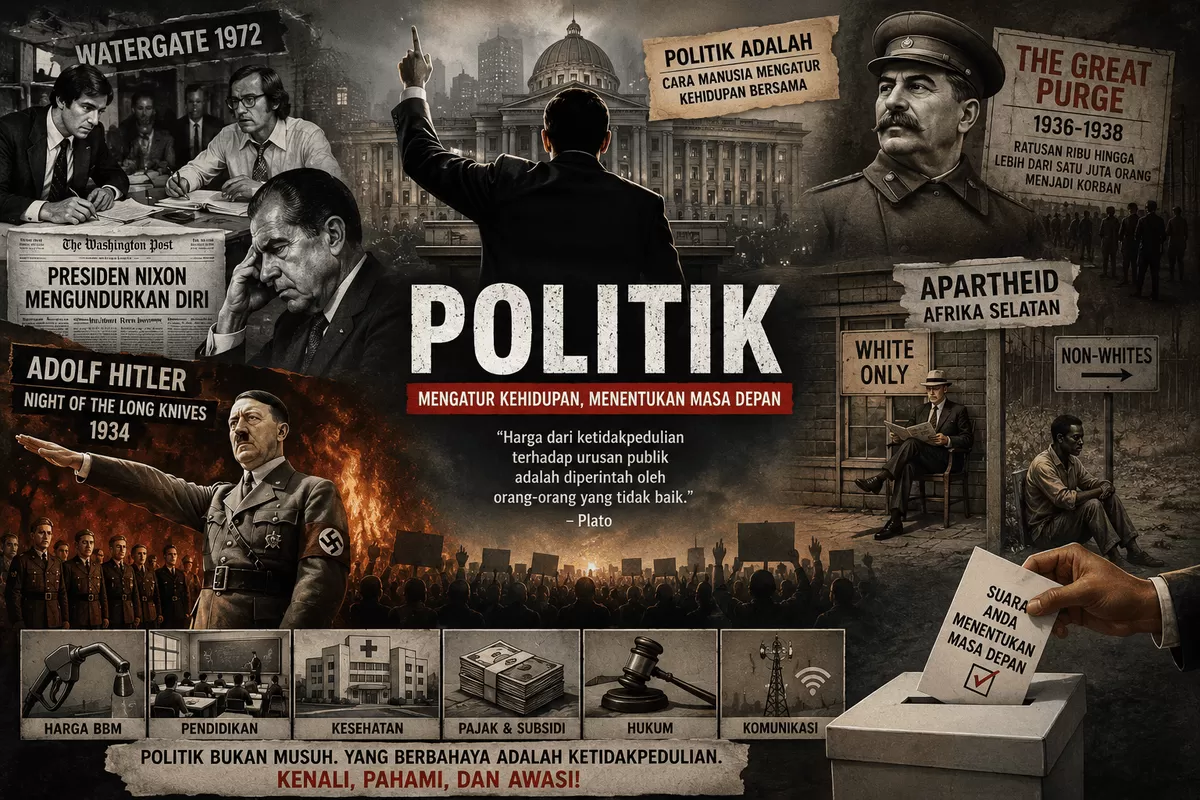 Politik adalah bagian dari hidup. Simak sejarah, skandal kekuasaan, dan alasan politik dianggap kotor serta dampaknya bagi masyarakat.