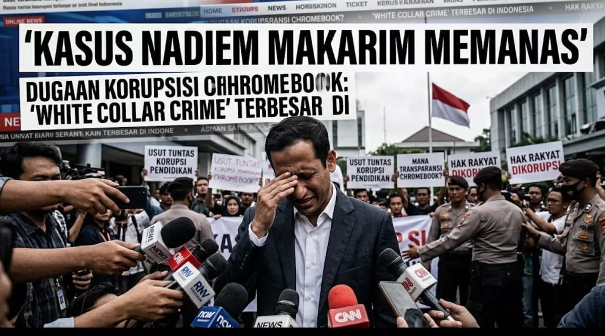 Kasus Nadiem Makarim kembali menjadi sorotan. Dugaan korupsi pengadaan Chromebook disebut sebagai salah satu kasus white collar crime terbesar di Indonesia. Sejumlah pihak menilai proses hukum harus berjalan transparan, sementara keputusan akhir tetap berada di tangan majelis hakim berdasarkan fakta