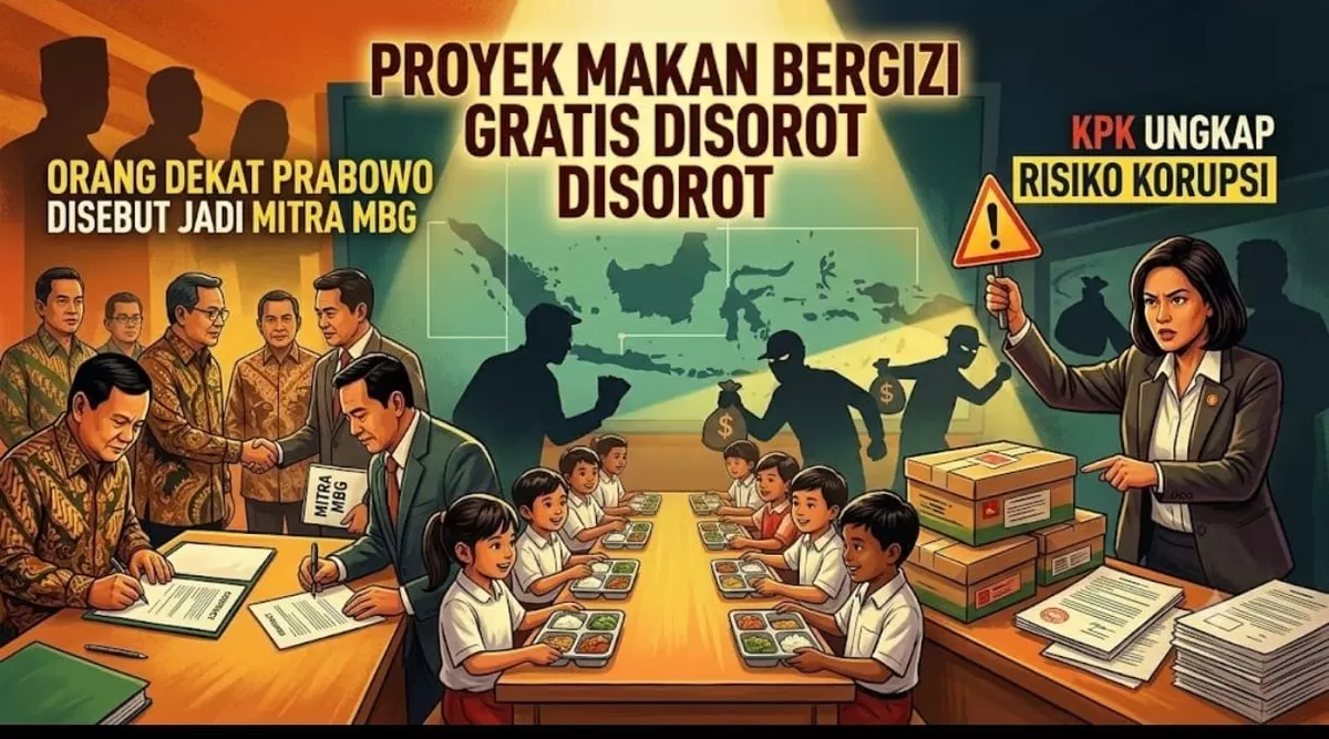 Proyek Makan Bergizi Gratis (MBG) kembali menjadi sorotan. Investigasi mengungkap dugaan keterlibatan sejumlah orang dekat Presiden Prabowo sebagai mitra program, sementara KPK telah mengingatkan adanya potensi konflik kepentingan hingga risiko korupsi dalam pengelolaan anggaran yang mencapai puluha