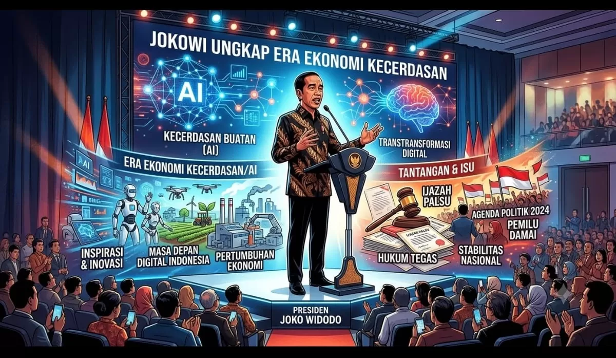 Jokowi buka suara! Dalam wawancara eksklusif, Presiden ke-7 RI membahas tantangan besar menuju era ekonomi kecerdasan, pentingnya penguasaan AI, literasi digital, hingga regulasi yang mampu mengimbangi pesatnya perkembangan teknologi.