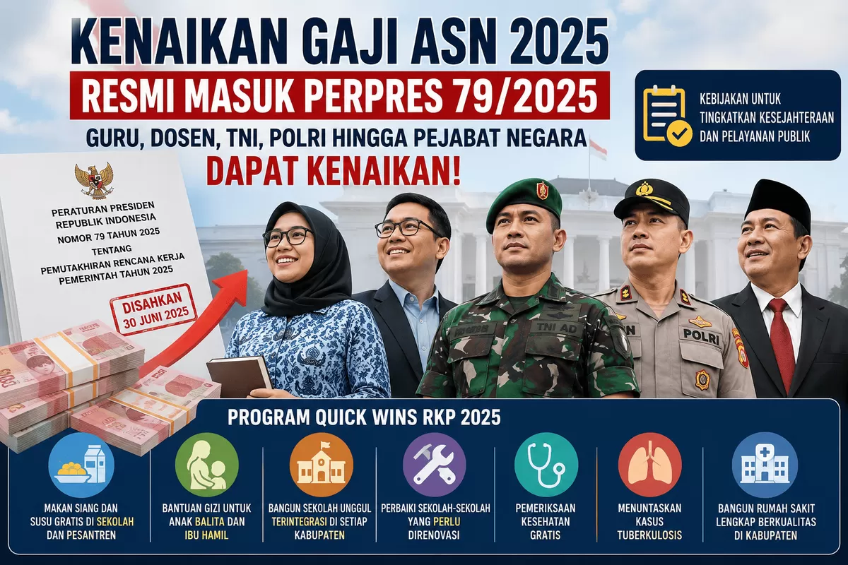 Pemerintah siapkan kenaikan gaji ASN, TNI, Polri, guru, dan dosen.