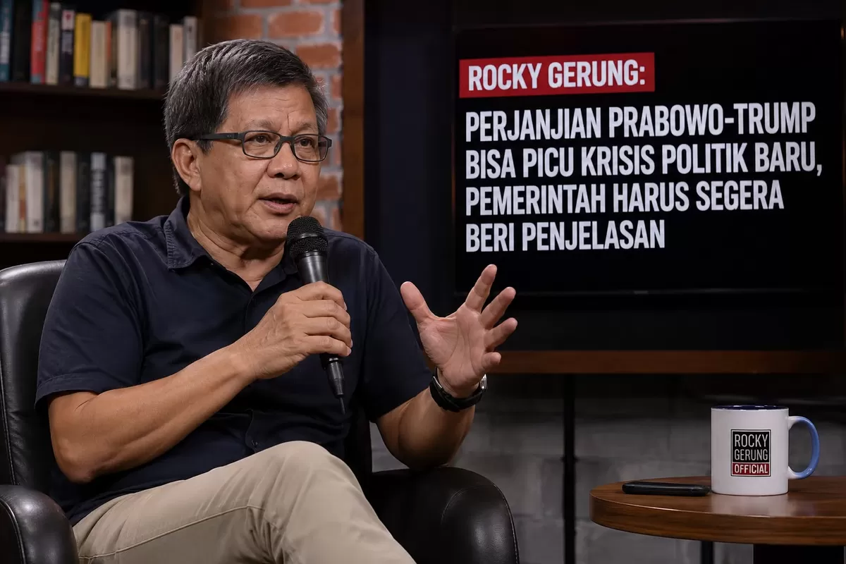 Rocky Gerung menilai pemerintah perlu memberikan penjelasan lebih terbuka terkait perkembangan perjanjian Indonesia-AS setelah perubahan kebijakan Donald Trump, sementara dinamika politik dan opini publik terus menjadi sorotan.